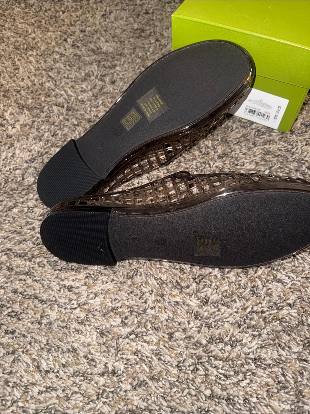 Tory Burch Brown Jelly Mary Jane Flats